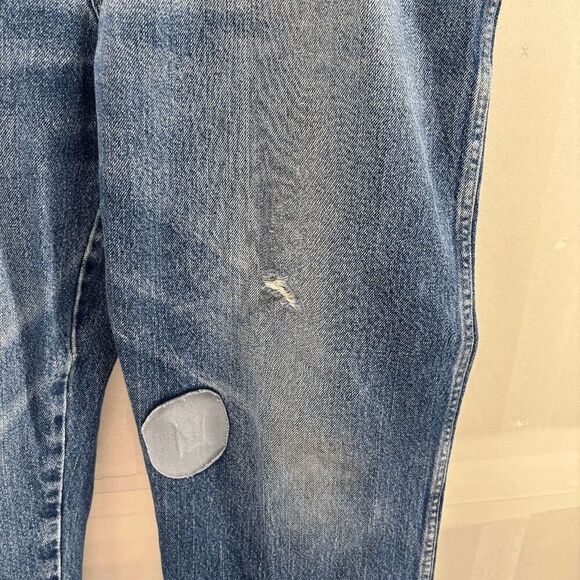 Dickies Jeans 40x32 Actual 38x29 Relaxed Medium Wash Denim Distressed Work Wear - Picture 4 of 7